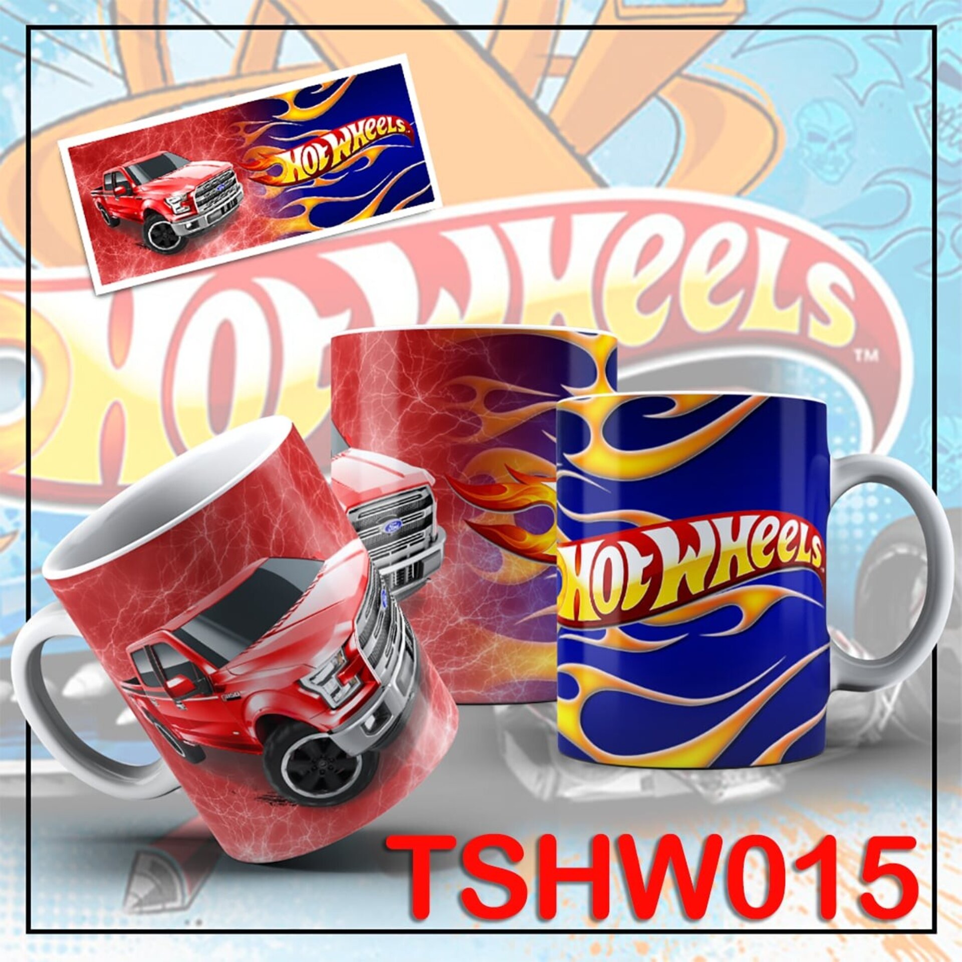 Tazas HOT WHEELS - 15