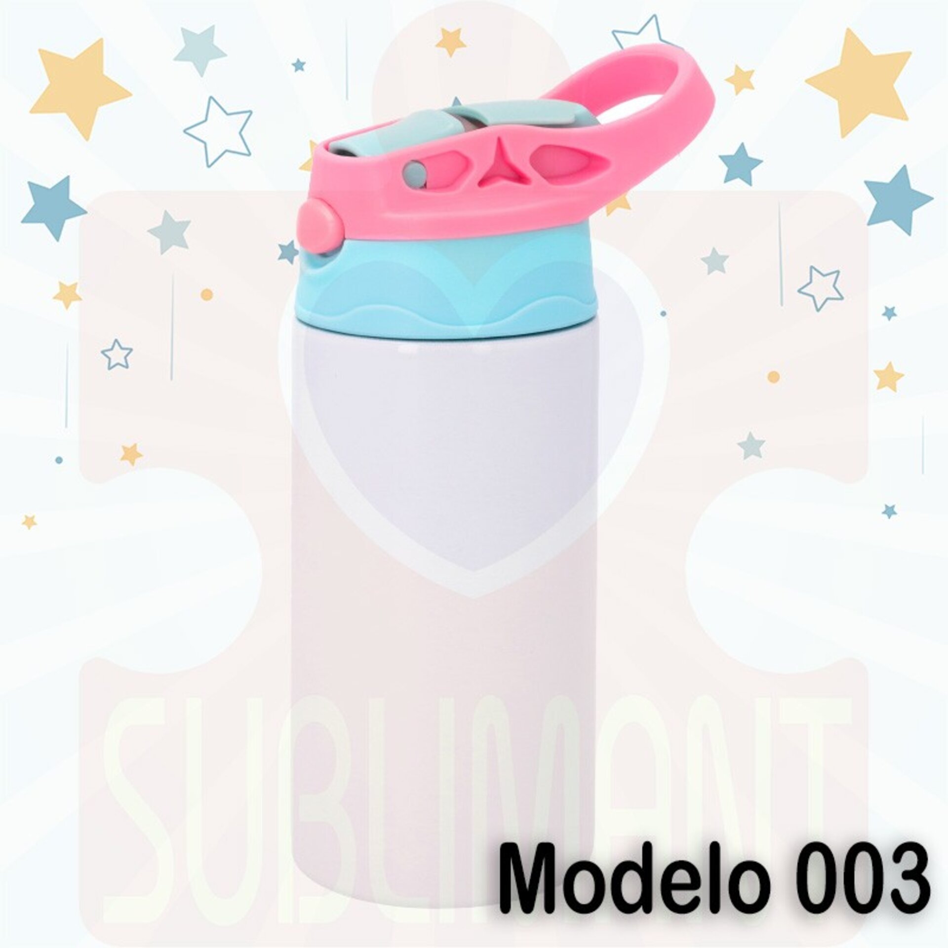 Botella infantil con tapón de colores - 5