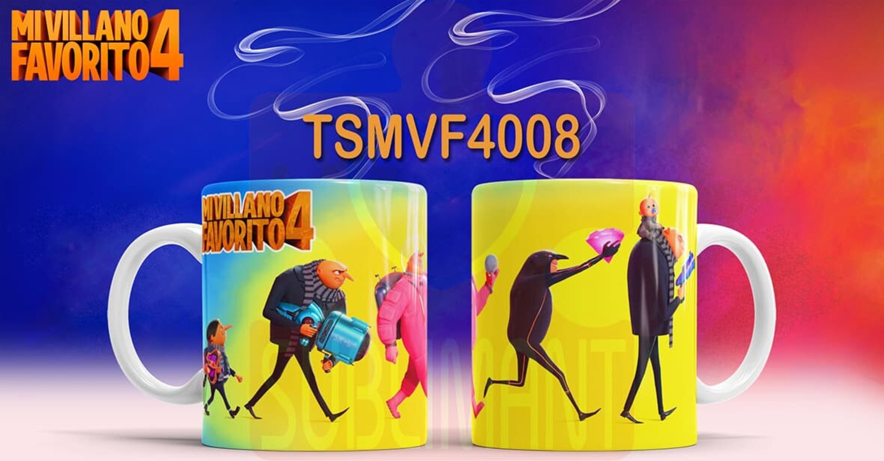 Tazas MI VILLANO FAVORITO 4 - 8