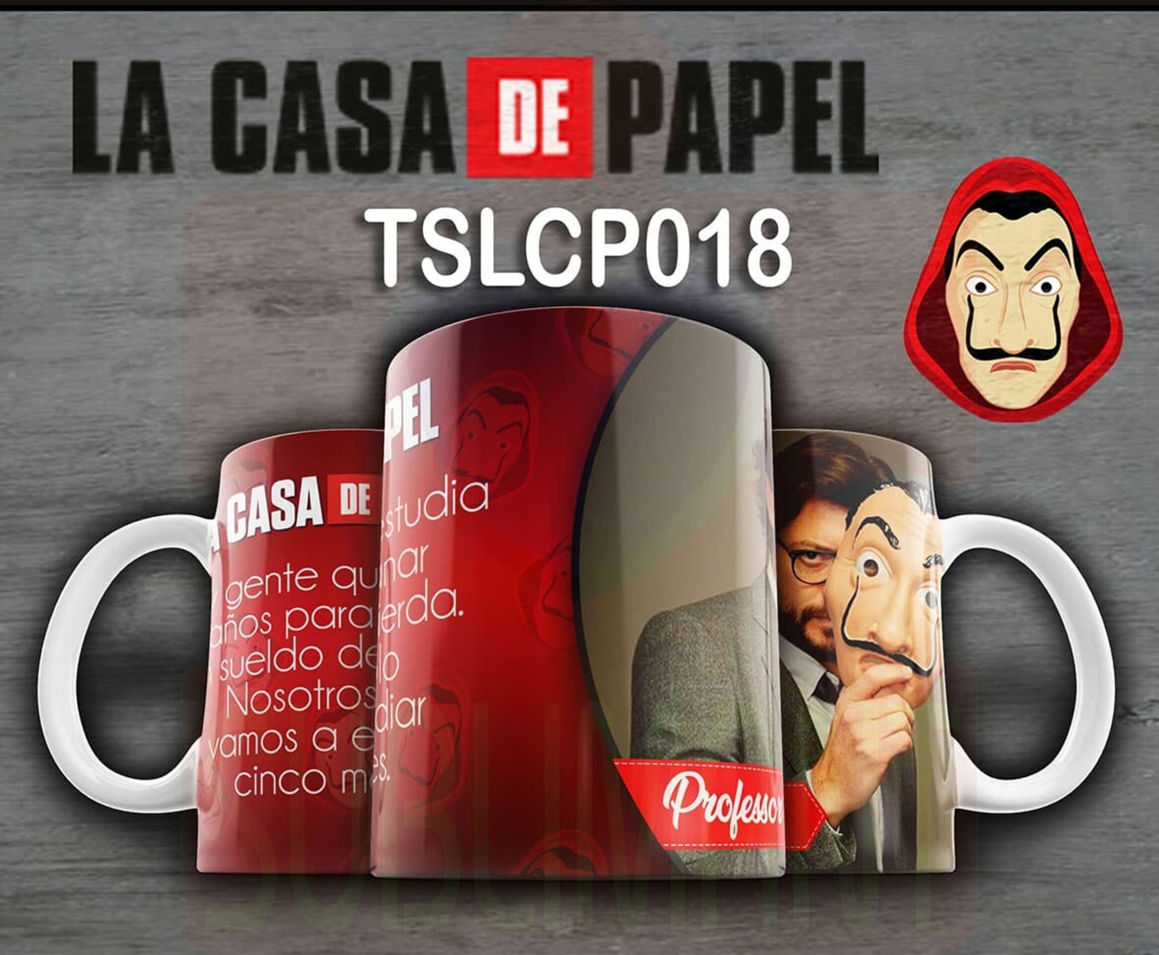Tazas LA CASA DE PAPEL - 18