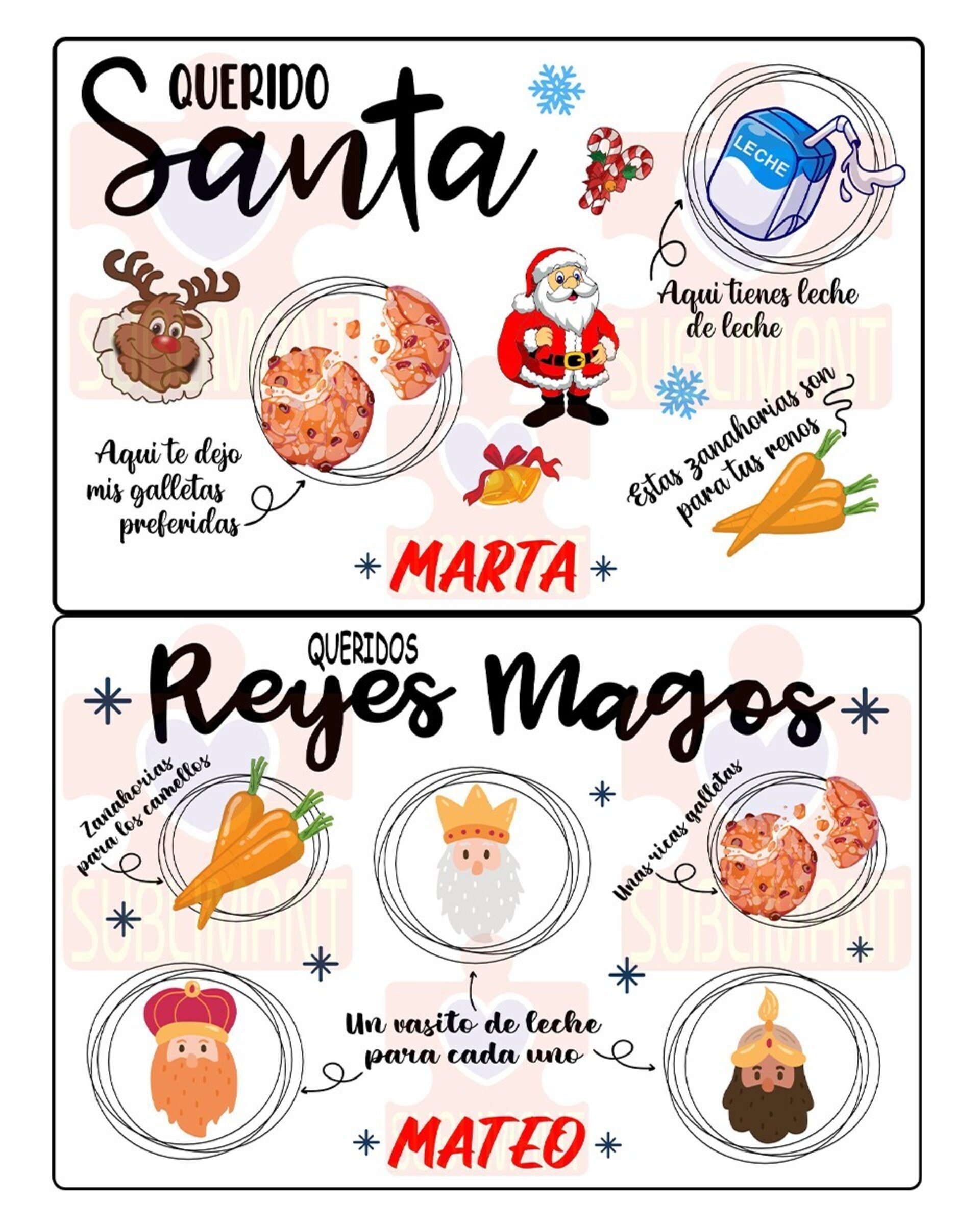 Bandeja Papá Noel - Reyes Magos personalizada - 3