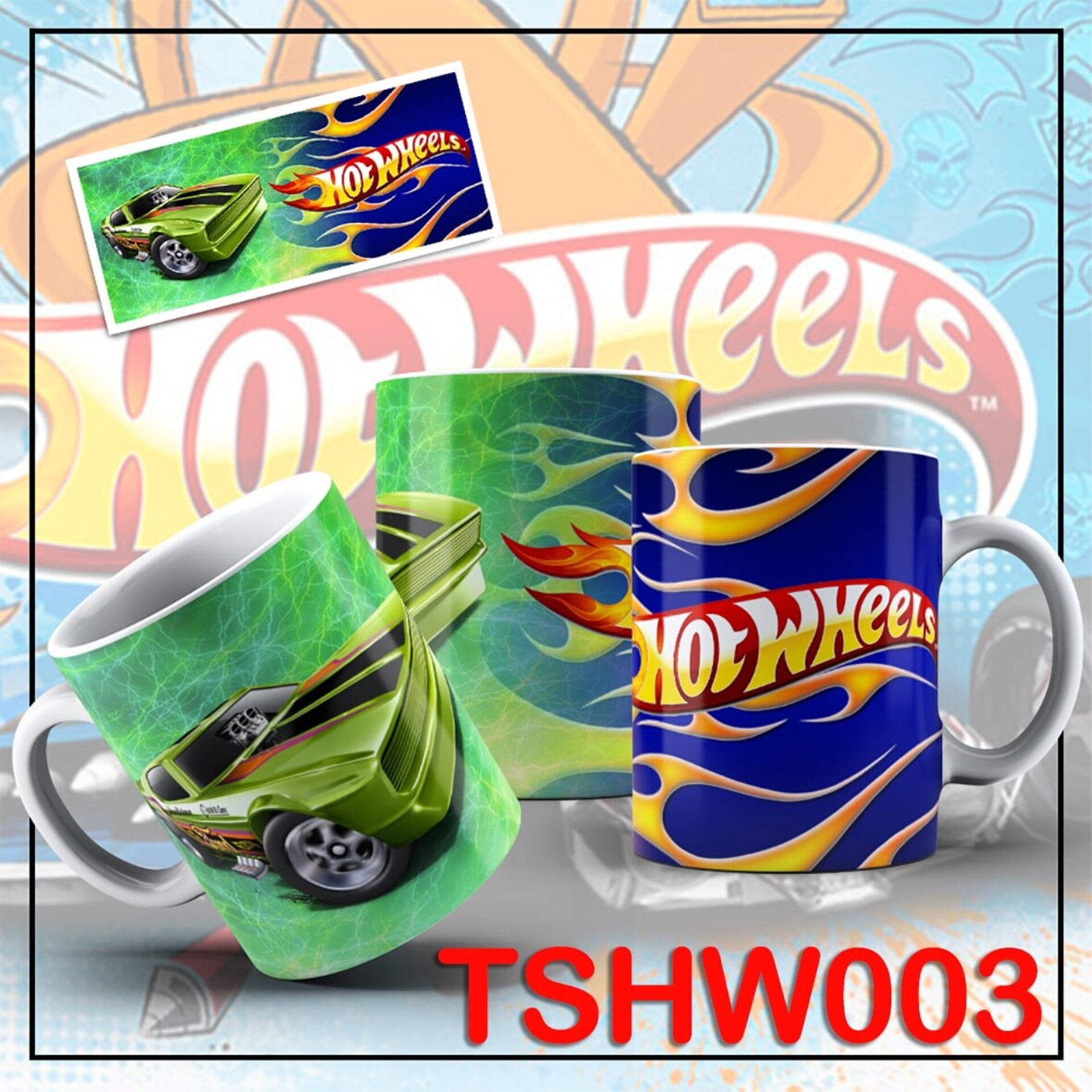 Tazas HOT WHEELS - 3