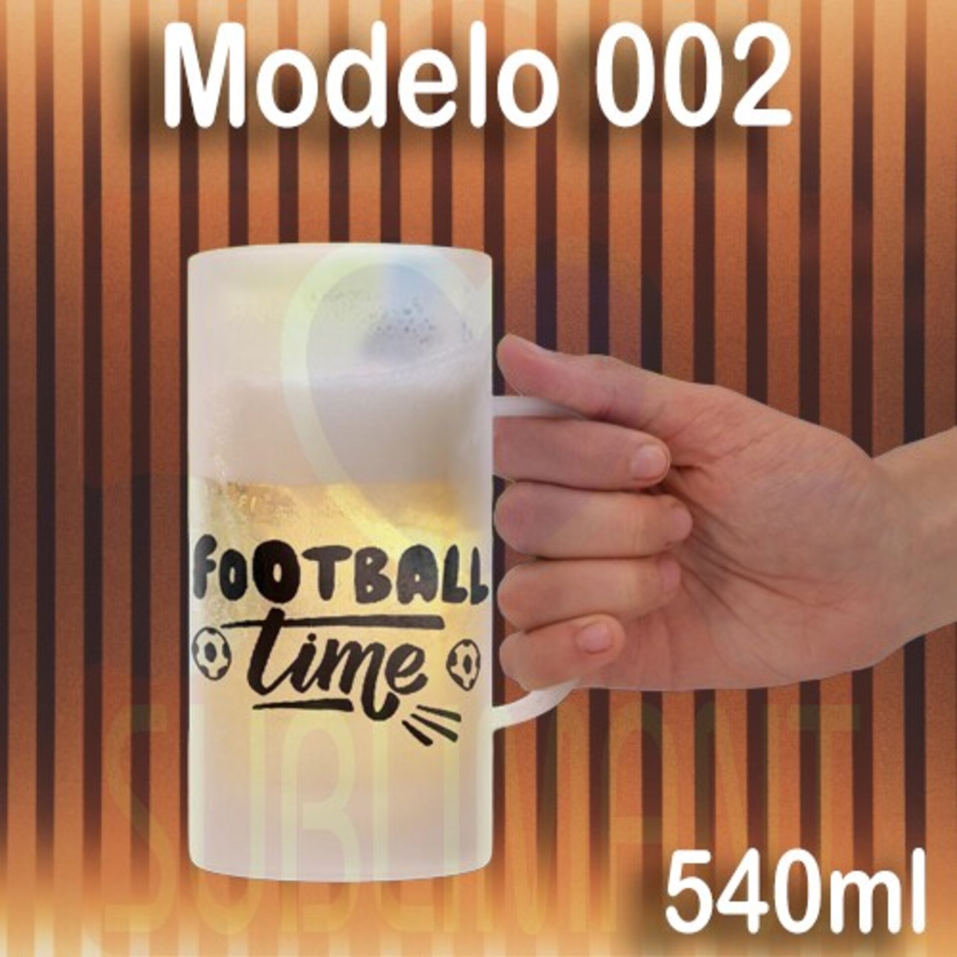 Jarra de Cerveza personalizada de cristal - 2