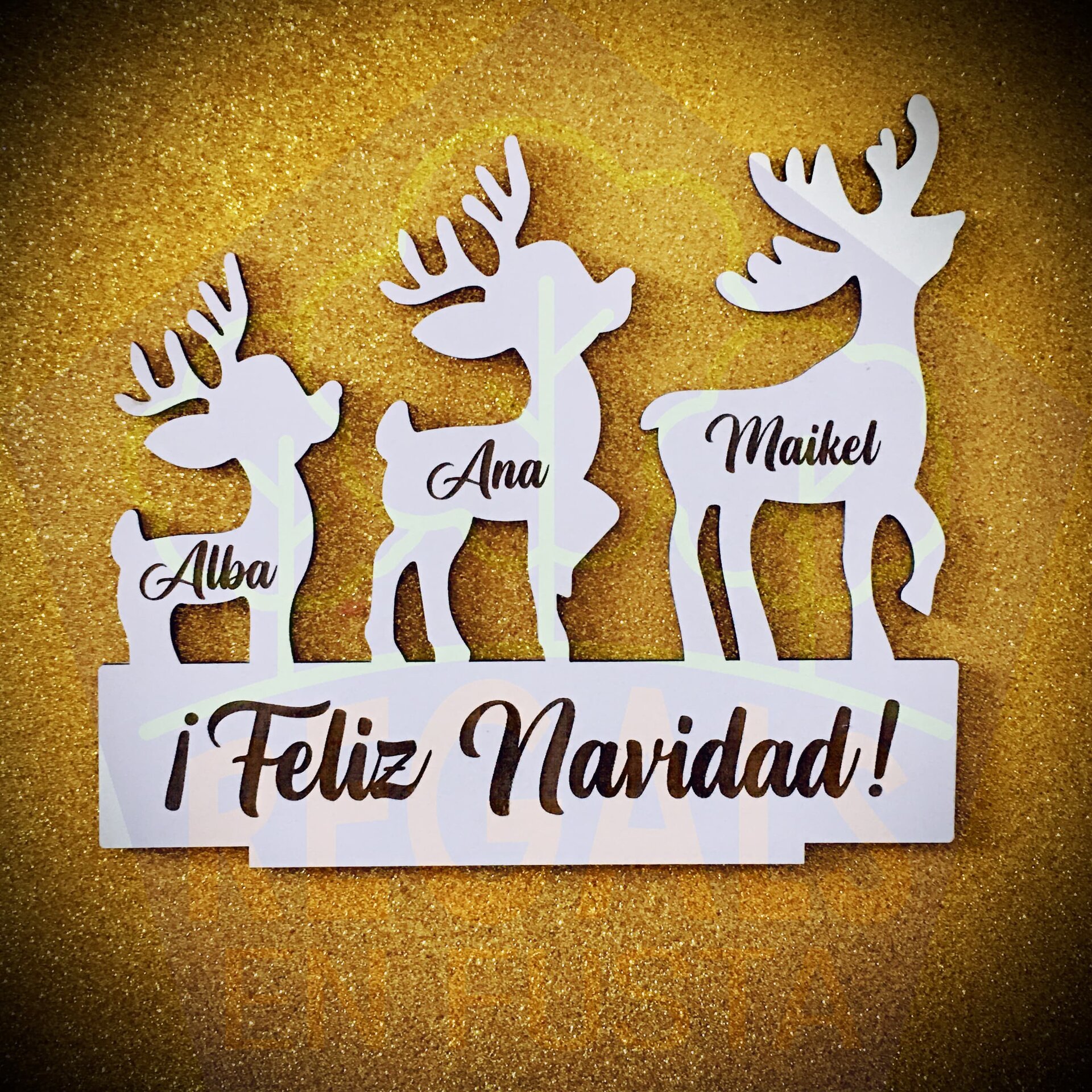 Familia de Renos Navideños - 2