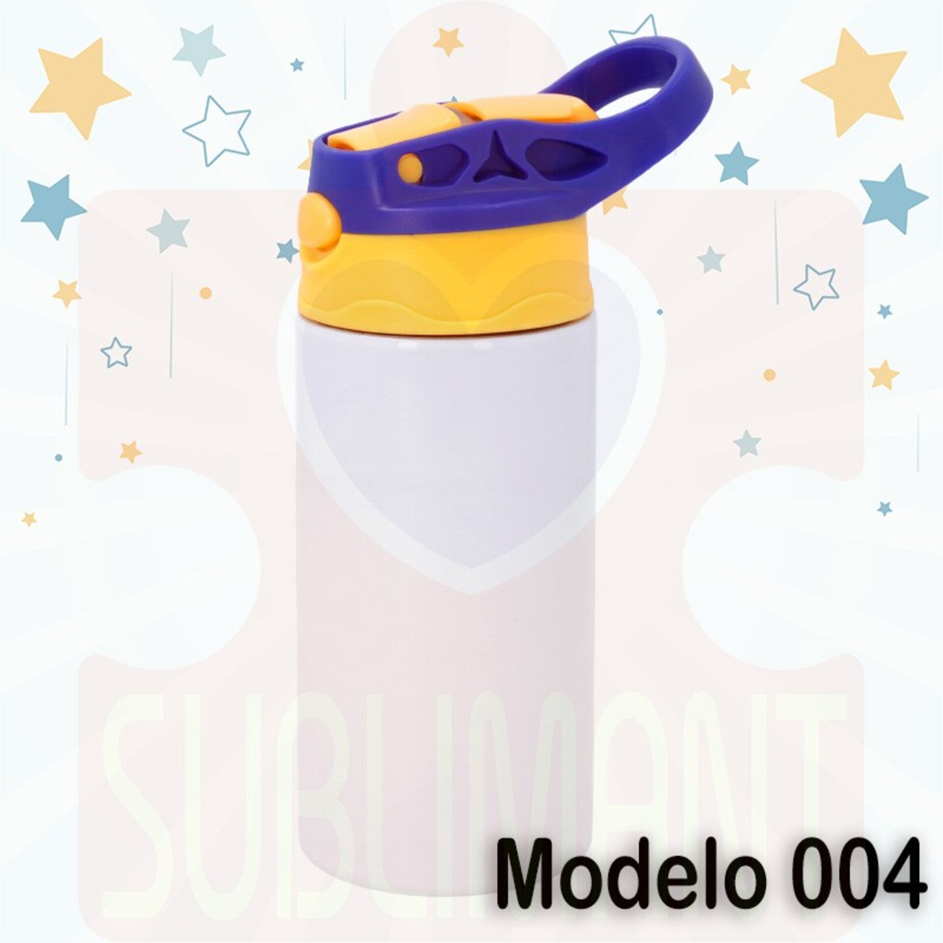 Botella infantil con tapón de colores - 6