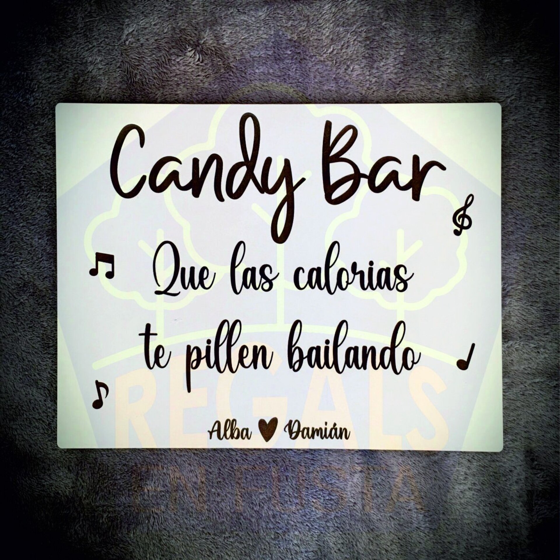 Carteles CANDY BAR para bodas - 3