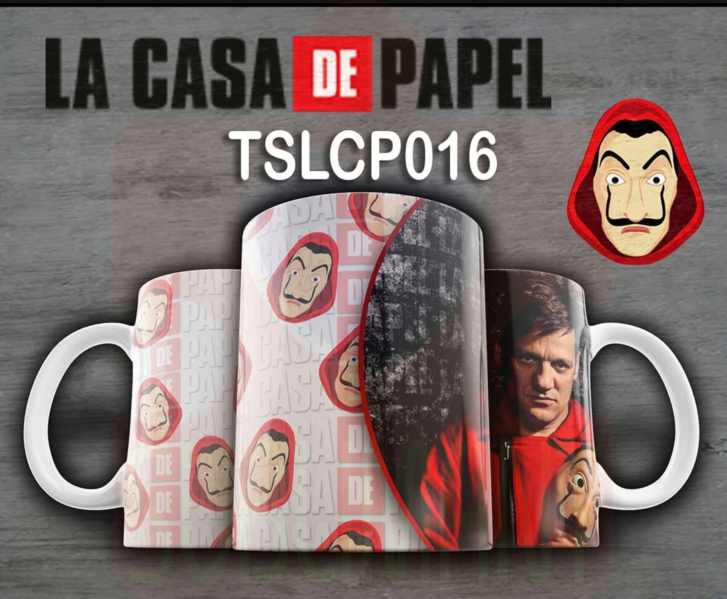 Tazas LA CASA DE PAPEL - 16