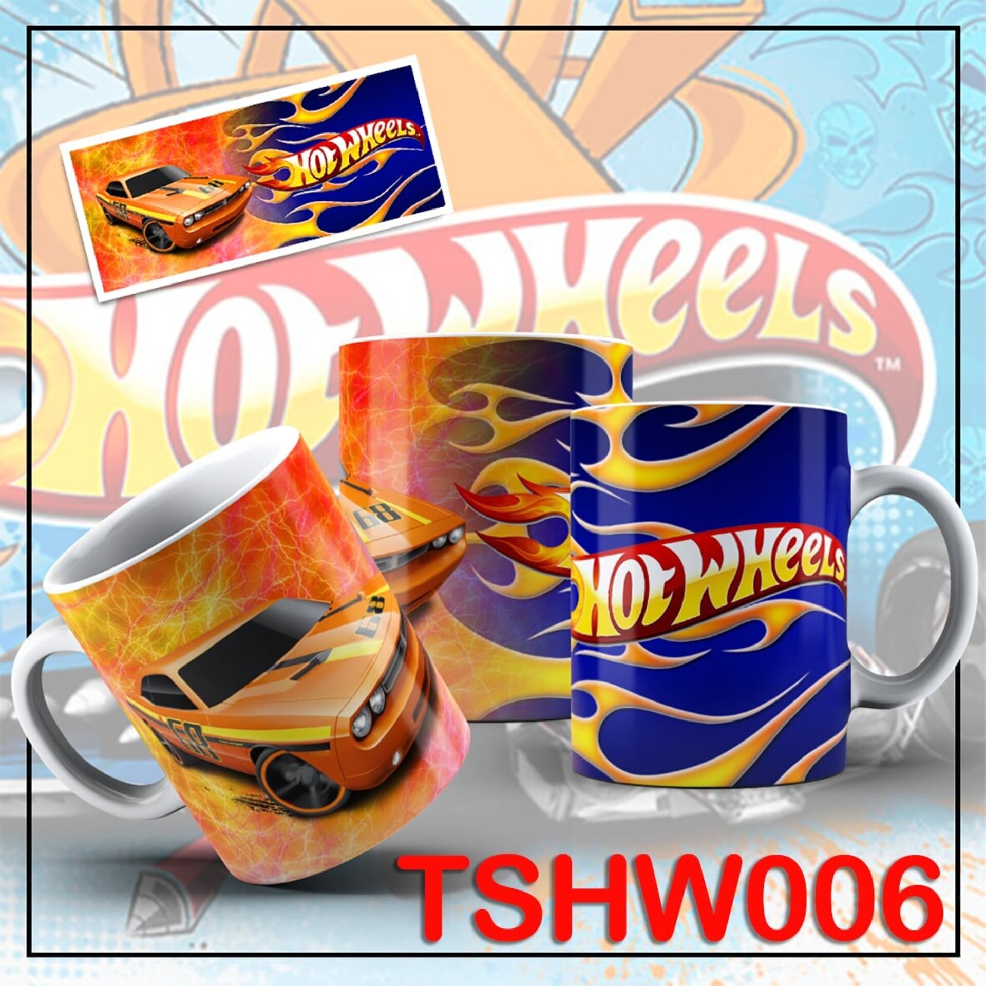 Tazas HOT WHEELS - 6