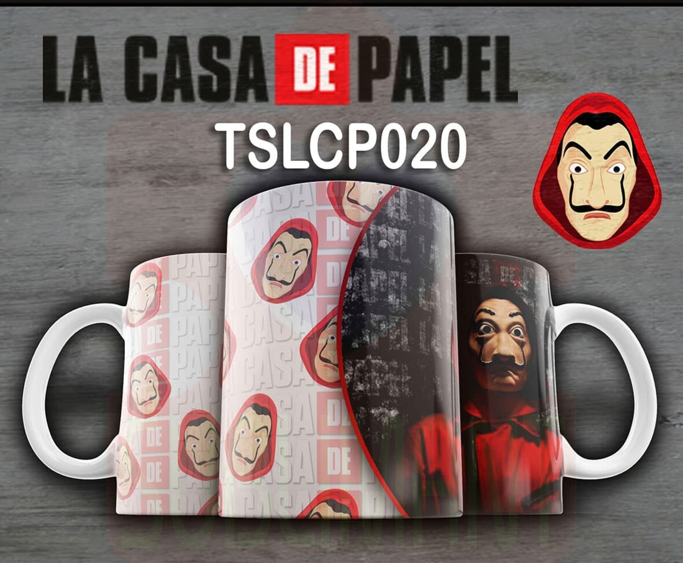 Tazas LA CASA DE PAPEL - 20