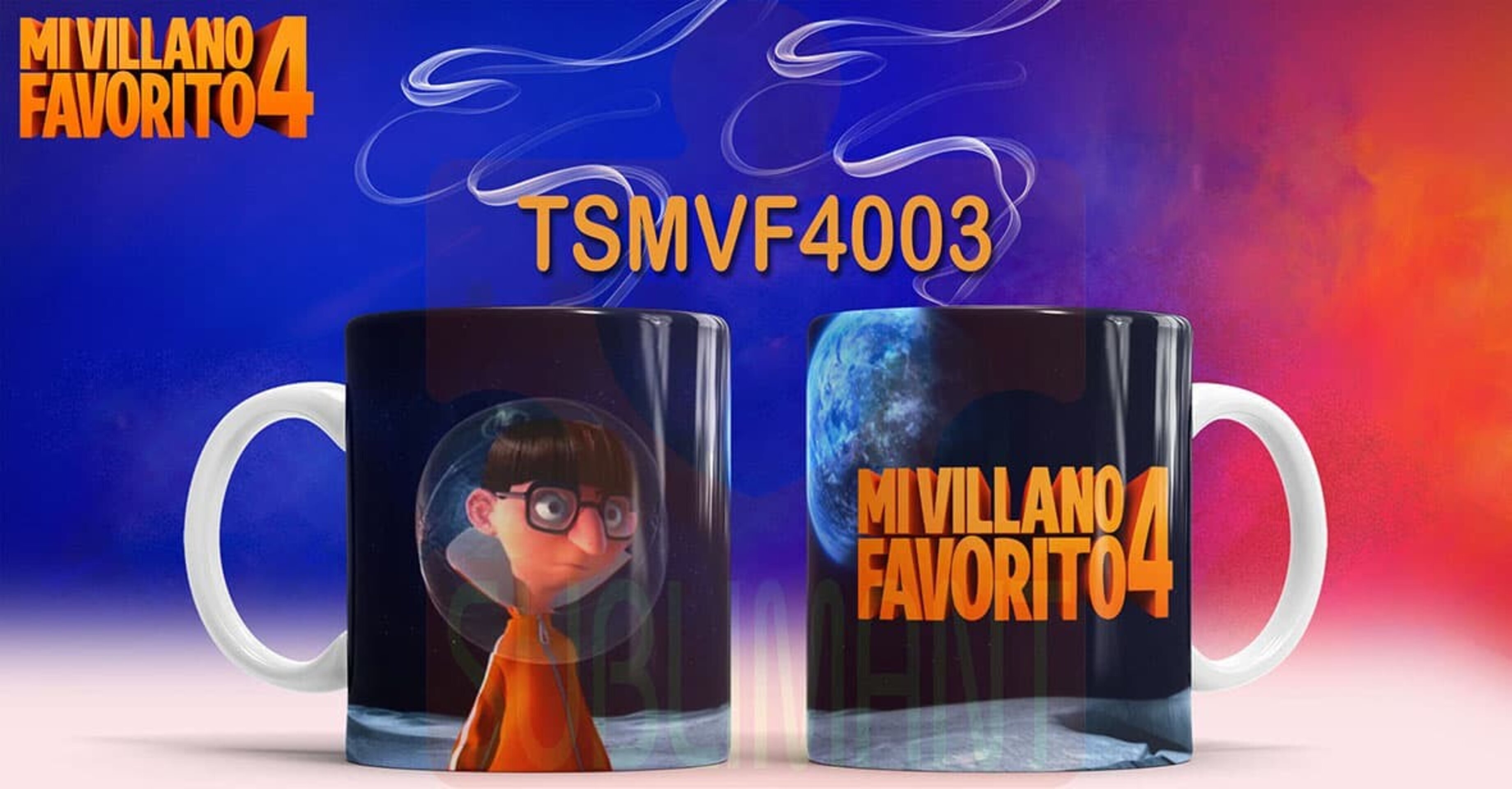 Tazas MI VILLANO FAVORITO 4 - 3