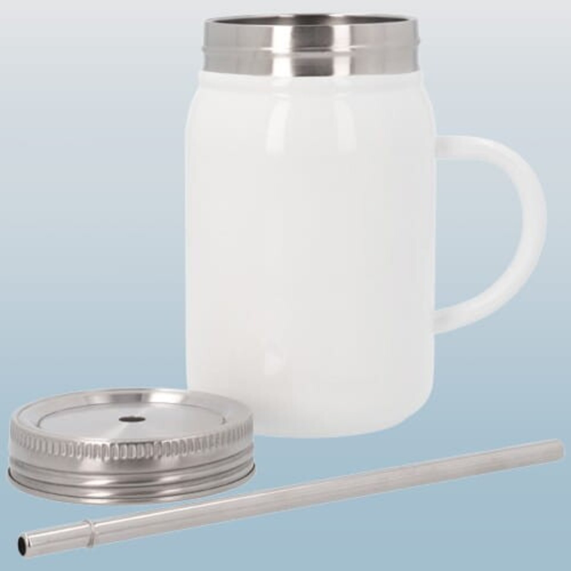 Jarra Termo Inox con tapa y pajita personalizada - 2