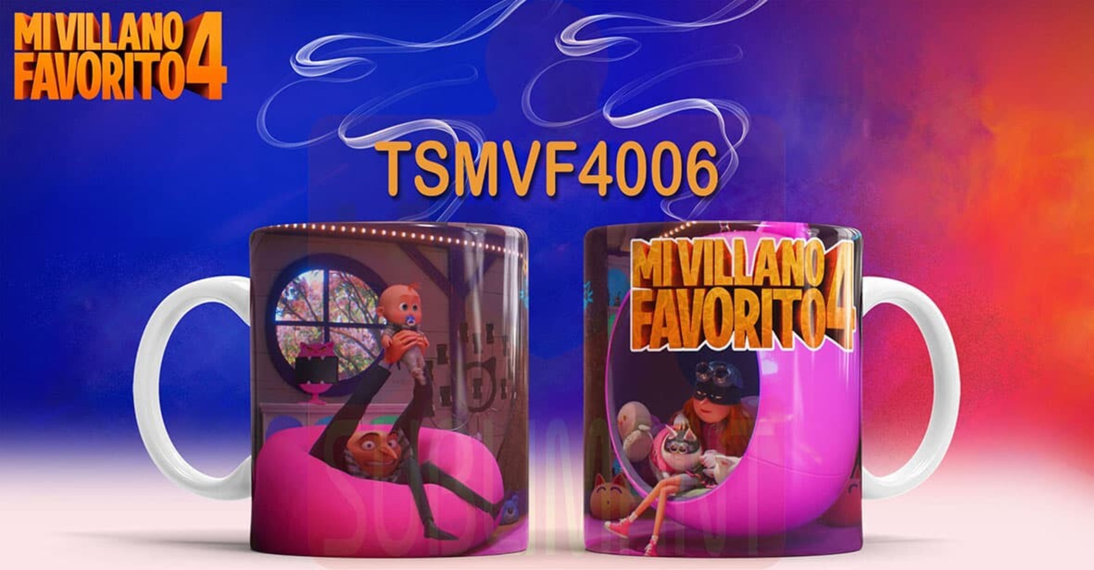 Tazas MI VILLANO FAVORITO 4 - 6