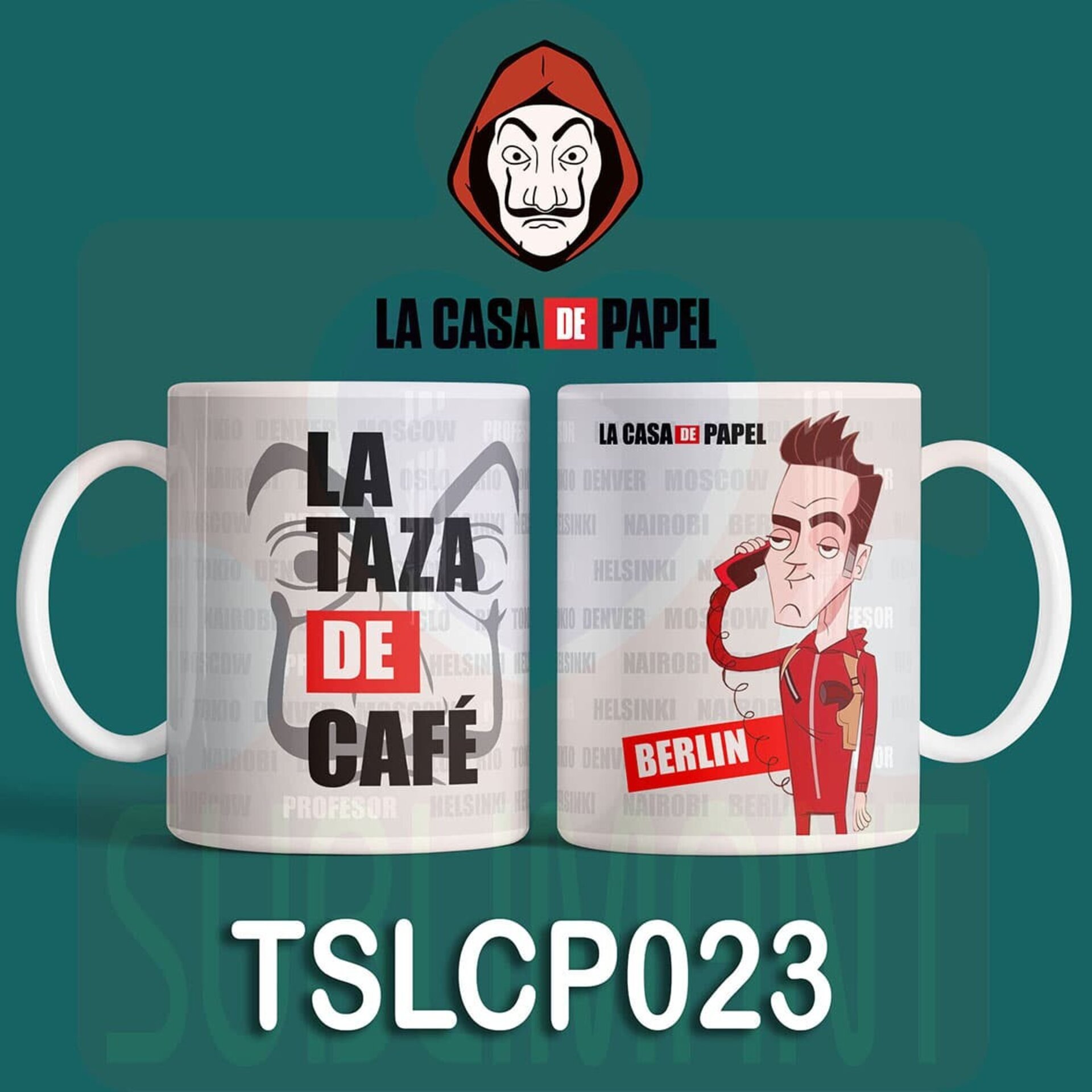 Tazas LA CASA DE PAPEL - 23