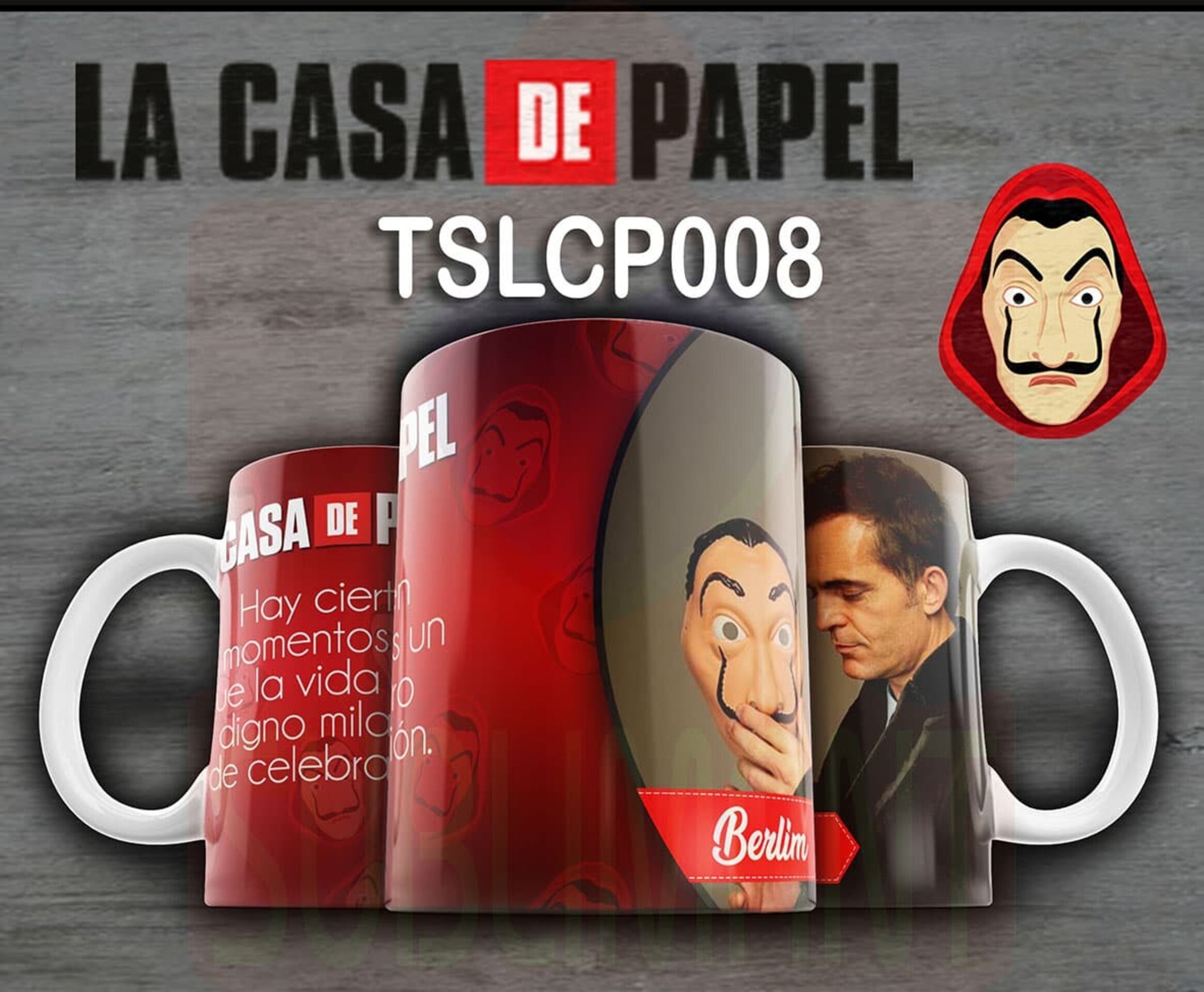Tazas LA CASA DE PAPEL - 8